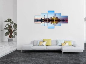 Obraz porannego nieba nad Szanghajem (125x70 cm)