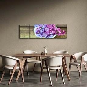 Obraz dekoracji z lawendą (170x50 cm)