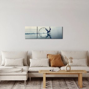 Obraz - Nury (z zegarem) (90x30 cm)