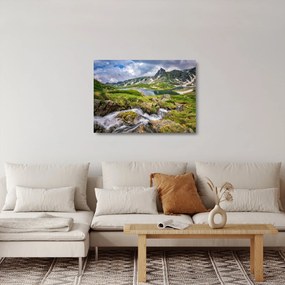 Obraz na szkle - Widok na górę Riła (70x50 cm)