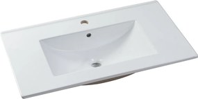 Szafka pojedyncza umywalka wisząca - Kolor taupe - 80 cm - STEFANIE