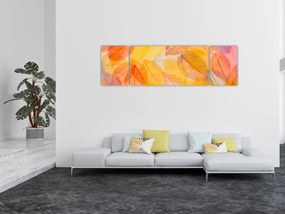 Obraz - Tło z jesiennych liści (170x50 cm)