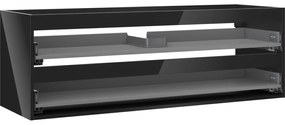 Mexen Box-A korpus szafki podumywalkowej 140 cm, 2 szuflady, czarny połysk - 91AX0-1400-470-2-70