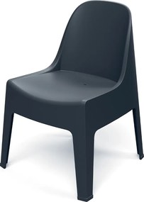 Plastikowe krzesło do ogrodu Milane, bez podłokietników