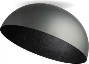 Plafon sufitowy okrągły - Sfera Sigma srebrno-czarna, średnica 90, 70, 50, 35cm