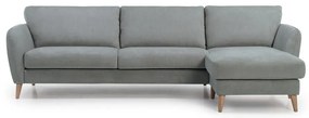 Jasnoszary narożnik Scandic Oslo, prawy róg, 278 cm