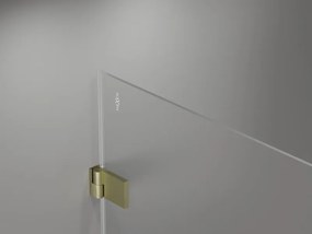 Mexen Lunar-B drzwi prysznicowe uchylne lewe 85 cm, transparent, złote szczotkowane - 832-085-000-55-00-L