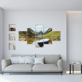 Obraz - Seealpsee, jezioro w Szwajcarii (125x70 cm)