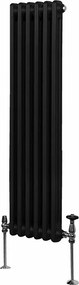 Tradycyjny grzejnik 2-kolumnowy - 1500 x 292 mm - czarny