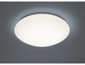 Biała okrągła lampa sufitowa LED Trio Putz, średnica 40 cm