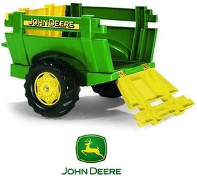 Rolly toys rollytrailer przyczepa farm john deere otwierane burty