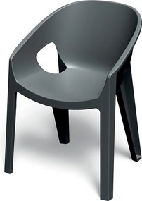 Plastikowe krzesło do ogrodu Premo Six z podłokietnikami