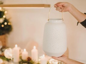 Biała porcelanowa LAMPA rozmiar XL (30 cm)