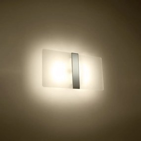 Kinkiet AZALIA szklany biały SOLLUX  LIGHTING