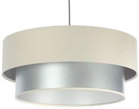 Lampa wisząca DOUBLE CREAM 60 kremowa/srebrna BPS KONCEPT