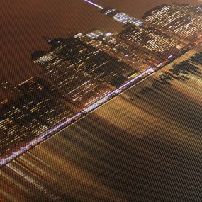 Obraz miasta nocą (125x70 cm)