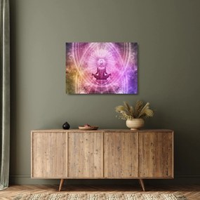 Obraz na szkle - aura medytacji (70x50 cm)