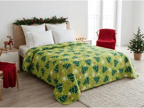 Narzuta na łóżko CHRISTMAS TREE, zielony Rozmiar: 170 x 210 cm