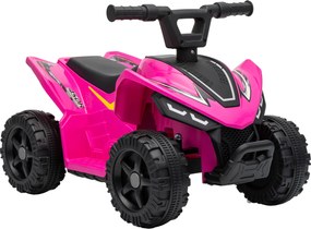AIYAPLAY Dziecięcy quad elektryczny 6V z akumulatorem litowym, funkcja jazdy do przodu, sterowanie przyciskiem na kierownicy 1,5-2 lata jasnoczerwony | Aosom PL