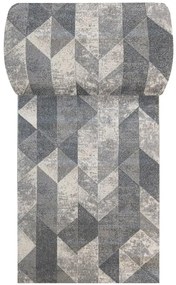 Szary chodnik w geometryczne wzory na metry F7-L87
