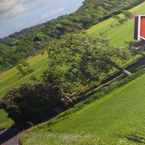 Obraz wsi (z zegarem) (90x30 cm)