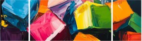 Obraz - Kolorowe kostki (170x50 cm)