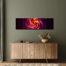 Obraz świecącej nowoczesnej abstrakcji (170x50 cm)