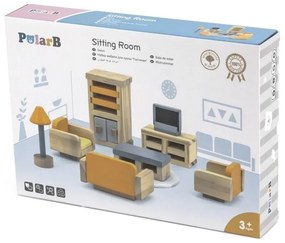 Viga polarb zestaw mebelków do domku dla lalek salon