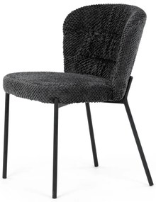 Zestaw krzeseł do jadalni Bouclé CT-W1077 GREY2, 4szt.