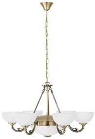 Lampa wisząca w biało-złotym kolorze ze szklanym kloszem ø 74 cm SAVOY – EGLO