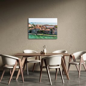 Obraz - Widok miasta z lotu ptaka (70x50 cm)