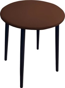 Taboret TRIX stelaż metalowy STOŁEK LOFT : Kolor nogi - Czarna stożek, Kolor tkaniny - EKO-SKÓRA - 2D, Typ tkaniny - Eko-skóra