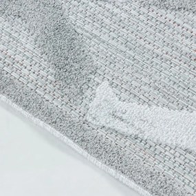 Dywan sznurkowy Bahama 3D szaro-kremowy 80 cm x 150 cm