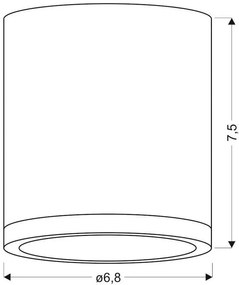 Biała nowoczesna lampa sufitowa tuba - 5X K073 G5-P32