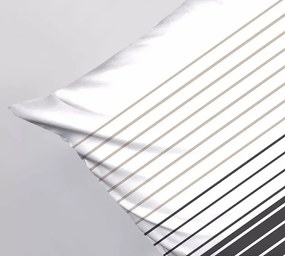 Pościel Bawełniana Greno Premium Bianco Nero 200x220 Czarna GRENO