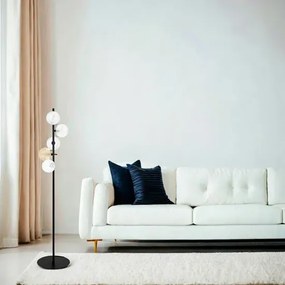 Podłogowa lampa beżowo-transparentna R5-G80