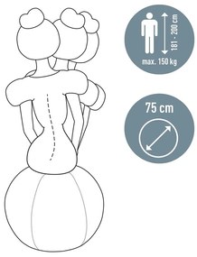 Ergonomiczna piłka do siedzenia z obciążnikami ø 75 cm Ergo – Leitz