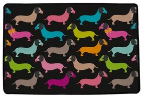 Wycieraczka 45x75 cm Dachshunds in Colours – Butter Kings