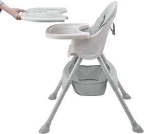 Krzesełko do karmienia szare – ergonomiczne siedzisko dla dzieci