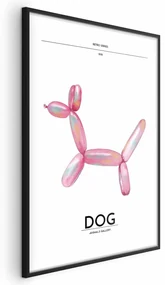 Plakat Holo-Dog 60x90 cm z ramą czarną z marginesem ARTGEIST B