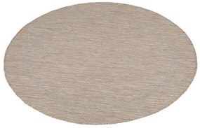 Dywan zewnętrzny Relax ramka beżowy 200 cm x 200 cm koło
