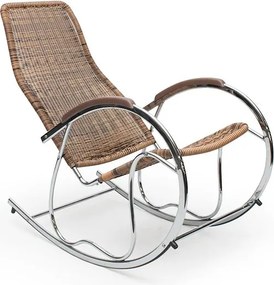 Fotel bujany na metalowych płozach Ben