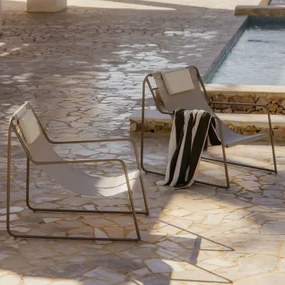 Zestaw 2 Leżaków Z Podłokietnikami Ze Stali Z Poduszką Lorvian Moka Brown - Sklum