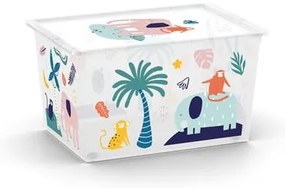 Biały plastikowy pojemnik dziecięcy 55x39x31 cm C Box Style – KIS