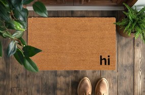 Wycieraczka kokosowa 40x60 cm HI naturalna antypoślizgowa do domu sklepu