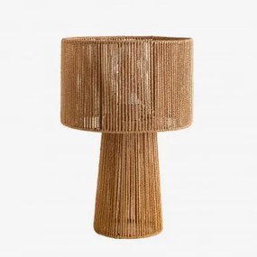 Lampa Stołowa Z Plecionego Papieru Carisa Miel - Sklum