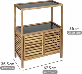 Wenko Szeroka półka łazienkowa z drzwiczkami FONDI