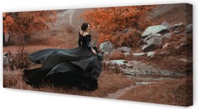 Zdjęcie na płótnie Kobieta w Górach Jesienią