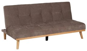 Brązowa rozkładana sofa z tkaniny szenilowej 178 cm – Ixia
