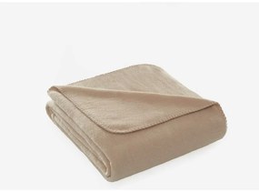 Beżowy polarowy koc 130x170 cm Brighton – Mijolnir